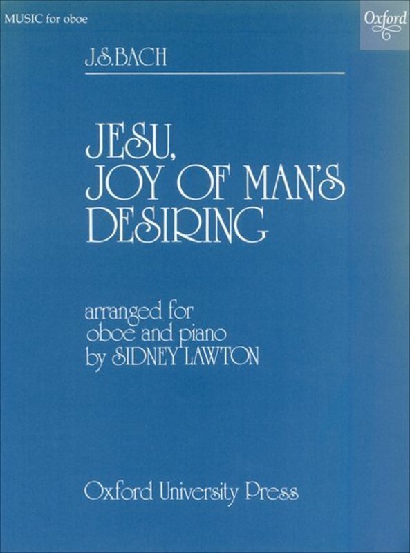 Jesu Joy of Mans Desiring Oboe/piano Arr  Lawton