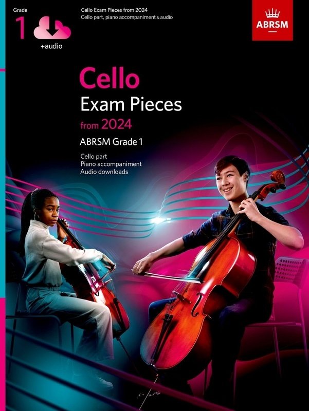 Cello Exam Pieces From 2024 Abrsm Gr 1 Cello/piano/audio