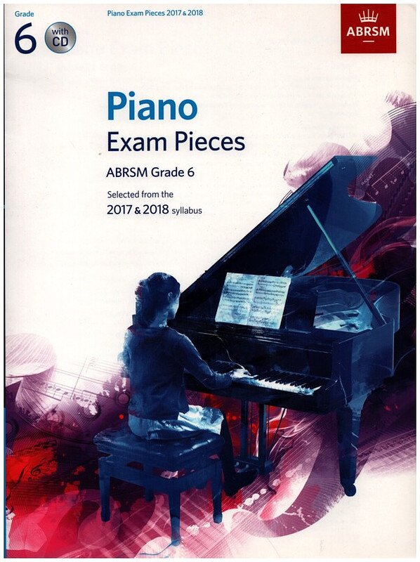 Abrsm Piano Exam Pieces 2017-2018 Gr 6 Bk/cd