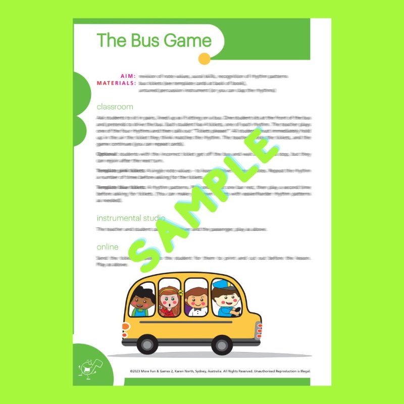 More Fun & Games for Music Lessons