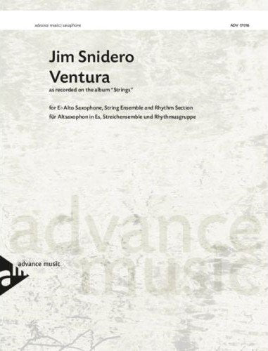 Snidero - Ventura for Alto Sax/strings/rhythm Sc/pts