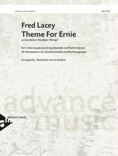 Theme for Ernie for Alto Sax/strings/rhythm Sc/pts