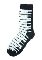 Socks Keyboard Black and White Womens