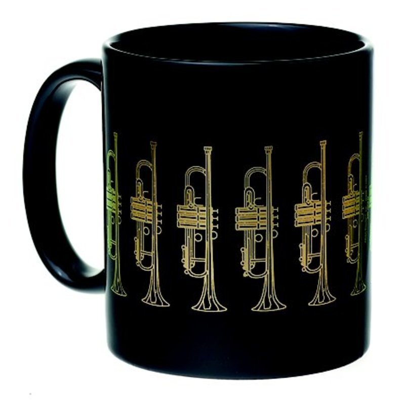 Mug Trumpet Black and Gold