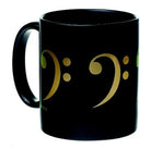 Mug Bass Clef Black and Gold