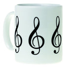 Mug Music Design Treble Clef White