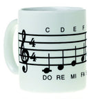 Mug Music Design Scale White
