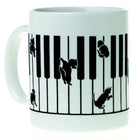 Mug Music Design Kitten on Keyboard