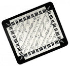 Mouse Pad Keyboard Sheet Music Square B/w