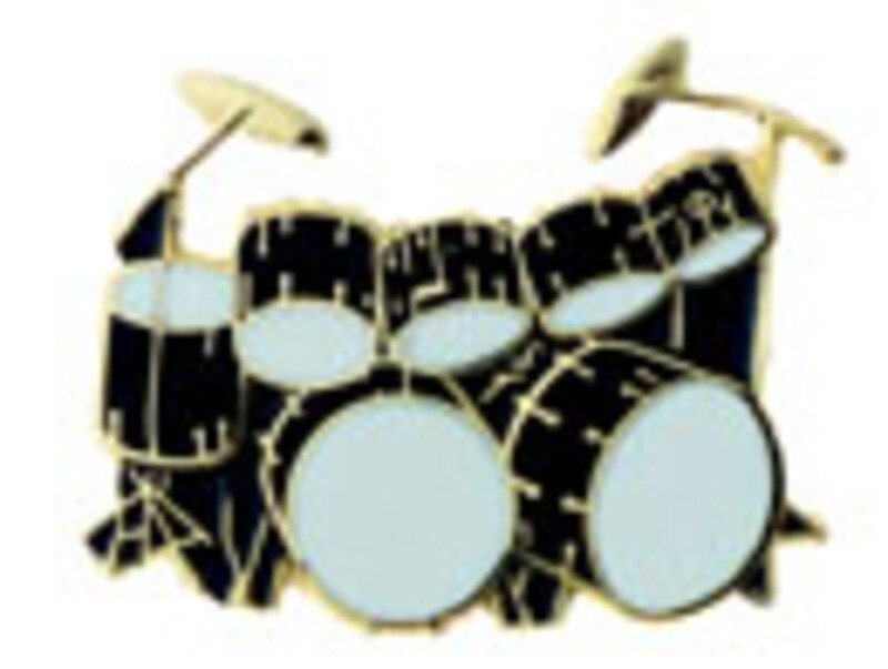 Mini Pin Double Bass Drum Set Black