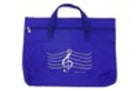 Double Zipper Portfolio Treble Clef Navy