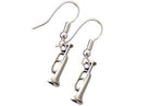 Silver Trumpet Earrings