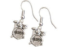 Silver Drum Kit Earrings