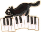 Kitten on the Keys Staff Pin