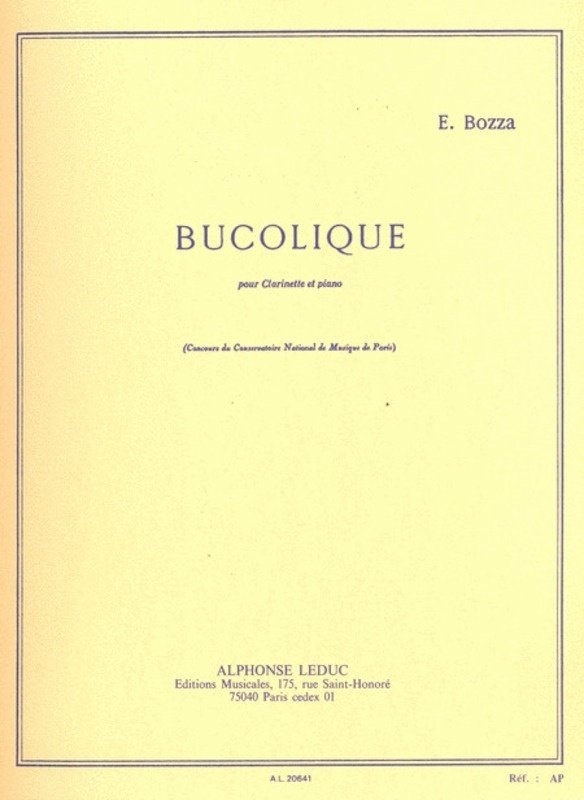 Bozza - Bucolique for Clarinet/piano