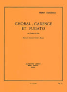 Dutilleux - Choral Cadence Et Fugato Trombone/piano