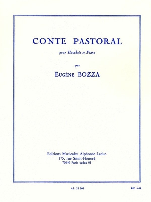 Bozza - Conte Pastorale for Oboe/piano