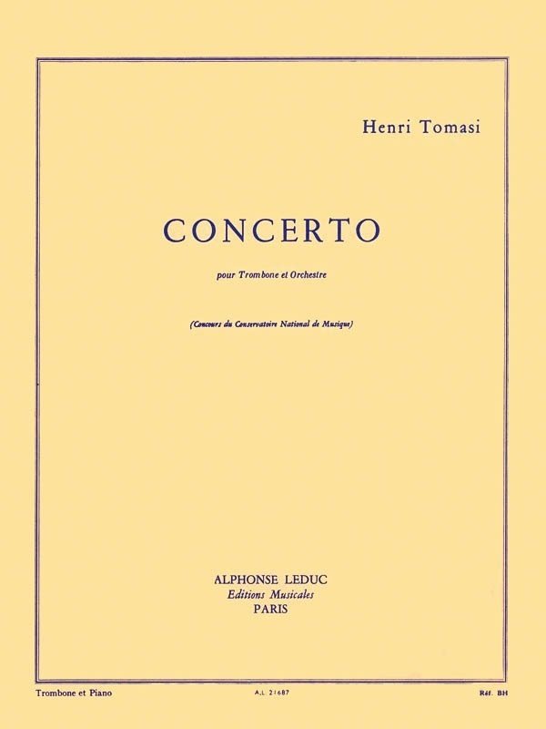 Tomasi - Concerto for Trombone/piano