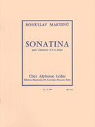 Martinu - Sonatina for Clarinet/piano H 356