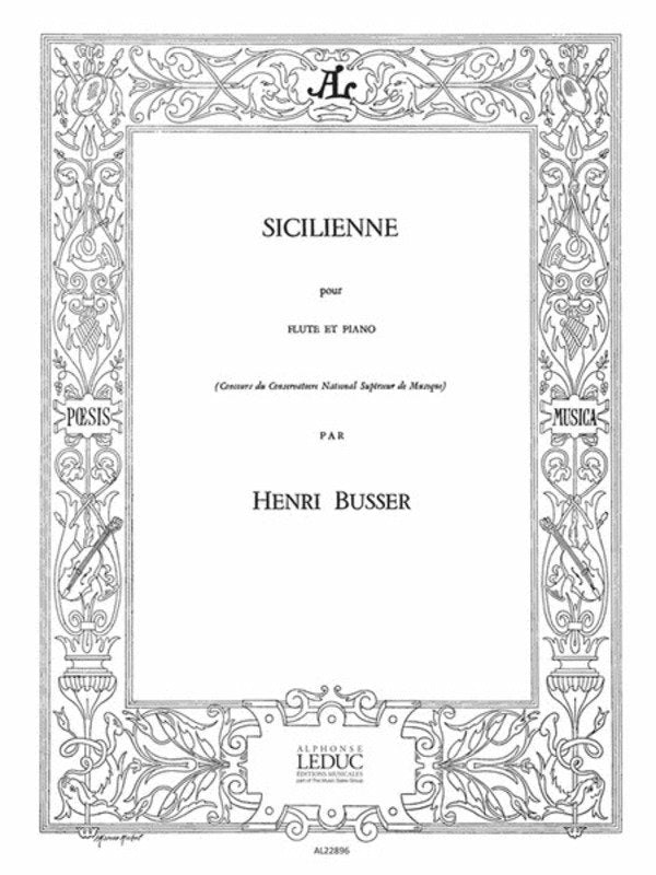 Busser - Sicilienne for Flute/piano