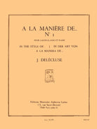 Delecluse - a La Maniere De No 1 Snare Drum/piano