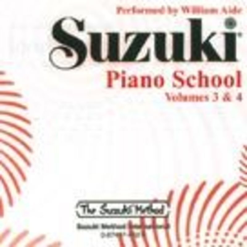 Suzuki Piano School Bk 3 and 4 Cd Aide