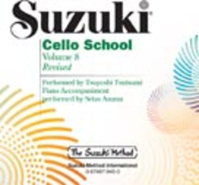 Suzuki Cello School Vol 8 Performance/accomp Cd