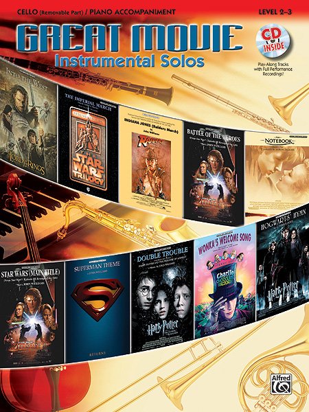 Great Movie Instrumental Solos for Cello Bk/cd