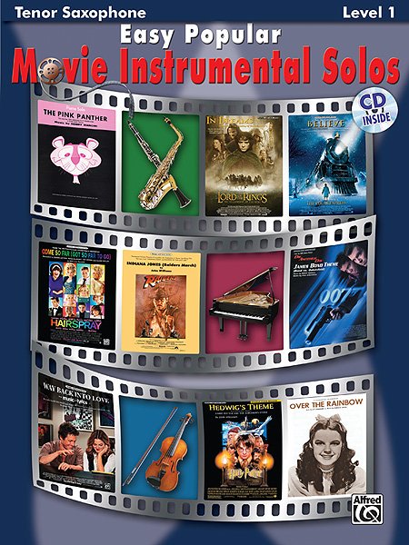 Easy Popular Movie Instr Solos Tenor Sax Bk/cd