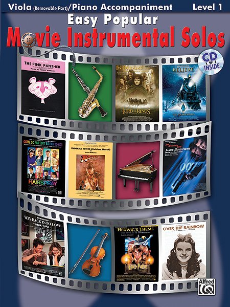 Easy Popular Movie Instr Solos Viola Bk/cd
