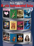 Easy Popular Movie Instr Solos Cello Bk/ola