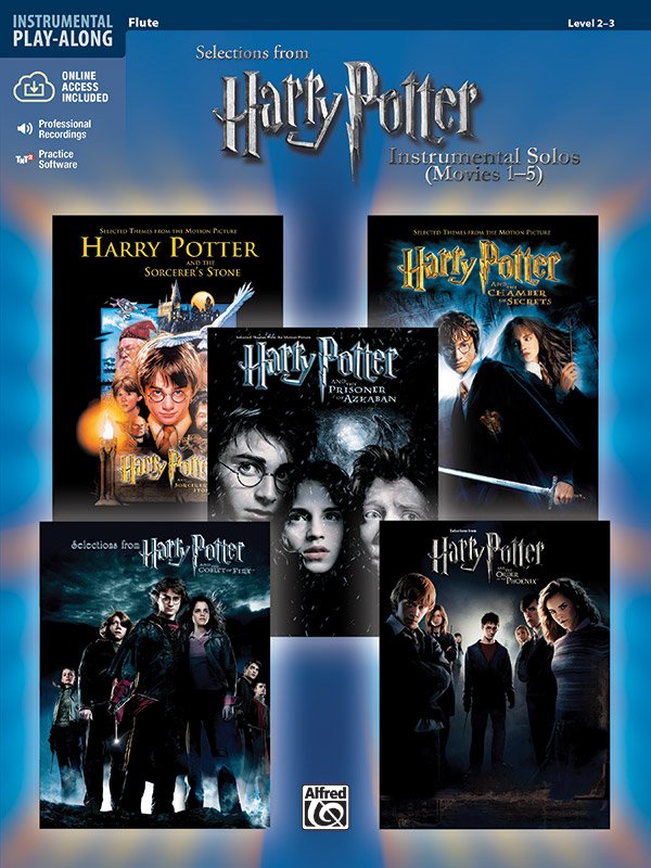 Harry Potter Instr Solos Movies 1-5 Flute Bk/ola