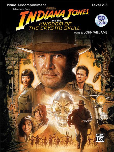 Indiana Jones Kingdom Crystal Skull Piano Acc Bk/cd