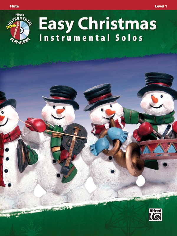 Easy Christmas Instrumental Solos Flute Bk/ola