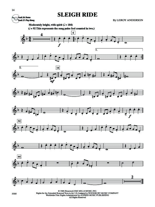 Easy Christmas Instrumental Solos Trumpet Bk/ola