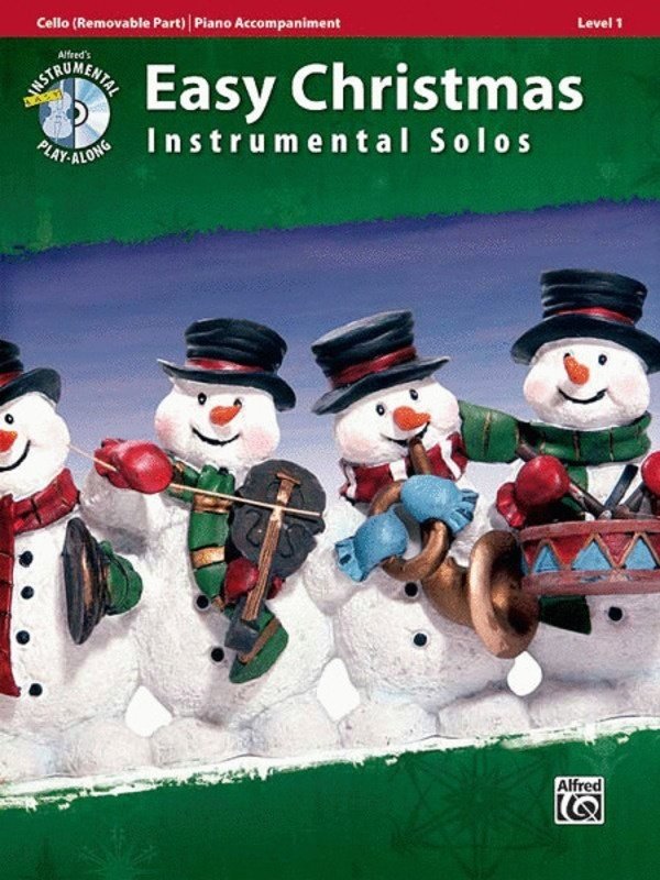 Easy Christmas Instrumental Solos Cello Bk/ola