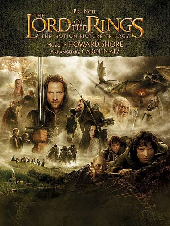 The Lord of the Rings Trilogy for Big Note Piano