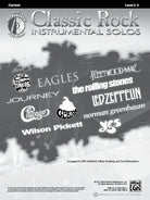 Classic Rock Instrumental Solos Clarinet Bk/cd