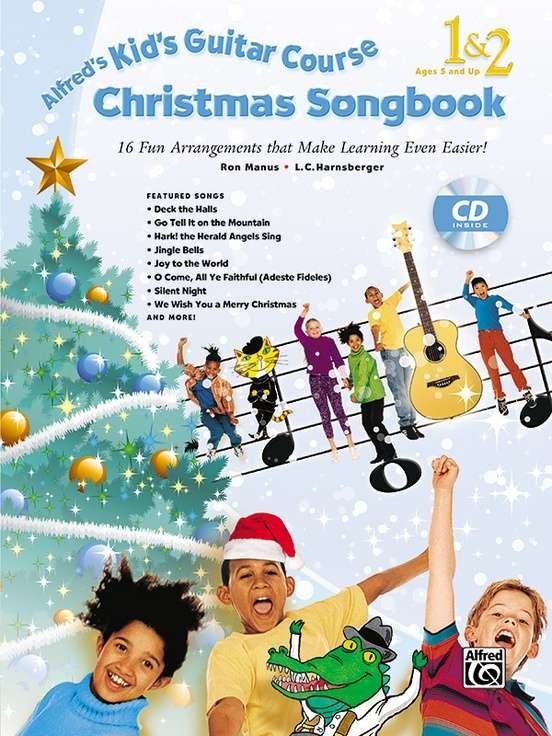 Alfreds Kids Guitar Course Christmas Sgbk 1 & 2 Bk/cd