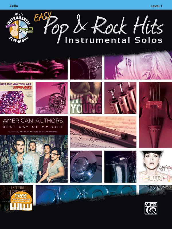 Easy Pop & Rock Hits Instrumental Solos Cello Bk/cd