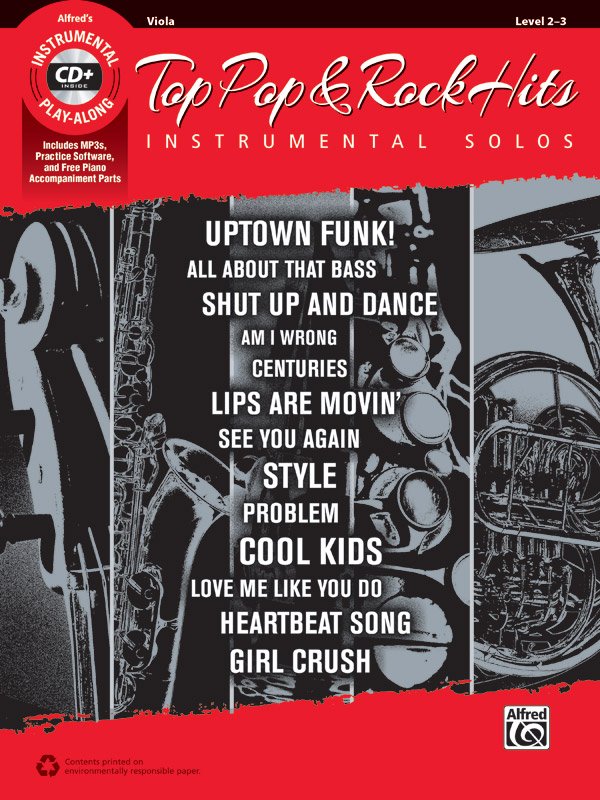 Top Pop & Rock Hits Viola Bk/cd