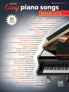 Alfreds Easy Piano Songs Movie Hits 50 Songs and Themes