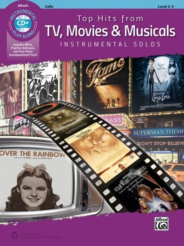 Top Hits From Tv Movies & Musicals Cello Bk/ola
