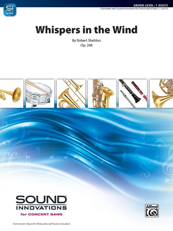 Whispers in the Wind Op 248 for Concert Band Cb1 Sc/pts