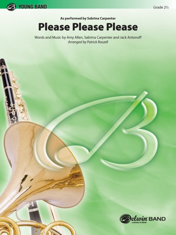 Please Please Please for Concert Band Cb2.5 Sc/pts
