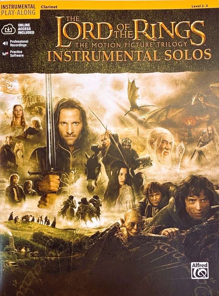Lord of the Rings Inst Solos Clarinet Bk/ola