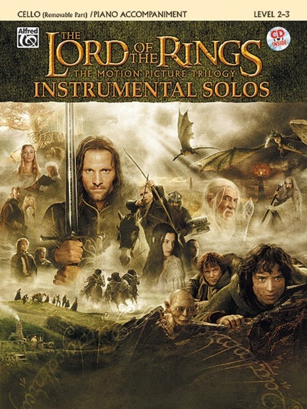 The Lord of the Rings Instrumental Solos for Cello Bk/ola