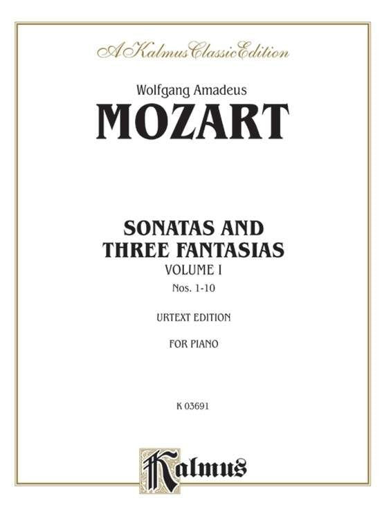 Mozart - Sonatas and 3 Fantasias Vol 1 Nos 1-10 Urtext