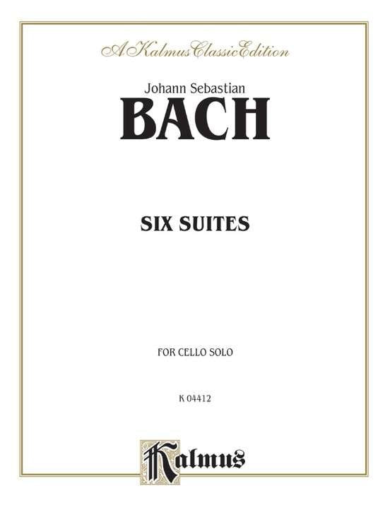 Suites 6 Bwv 1007 to 1012 Vlc Solo