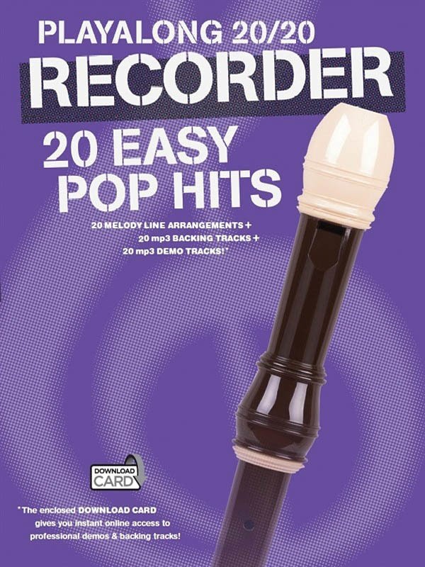 Playalong 20/20 Recorder 20 Easy Pop Hits